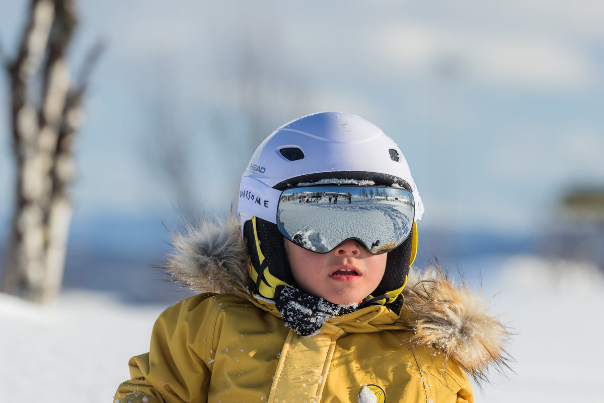 საბავშვო სათხილამურო სათვალე - ვერცხლისფერი
