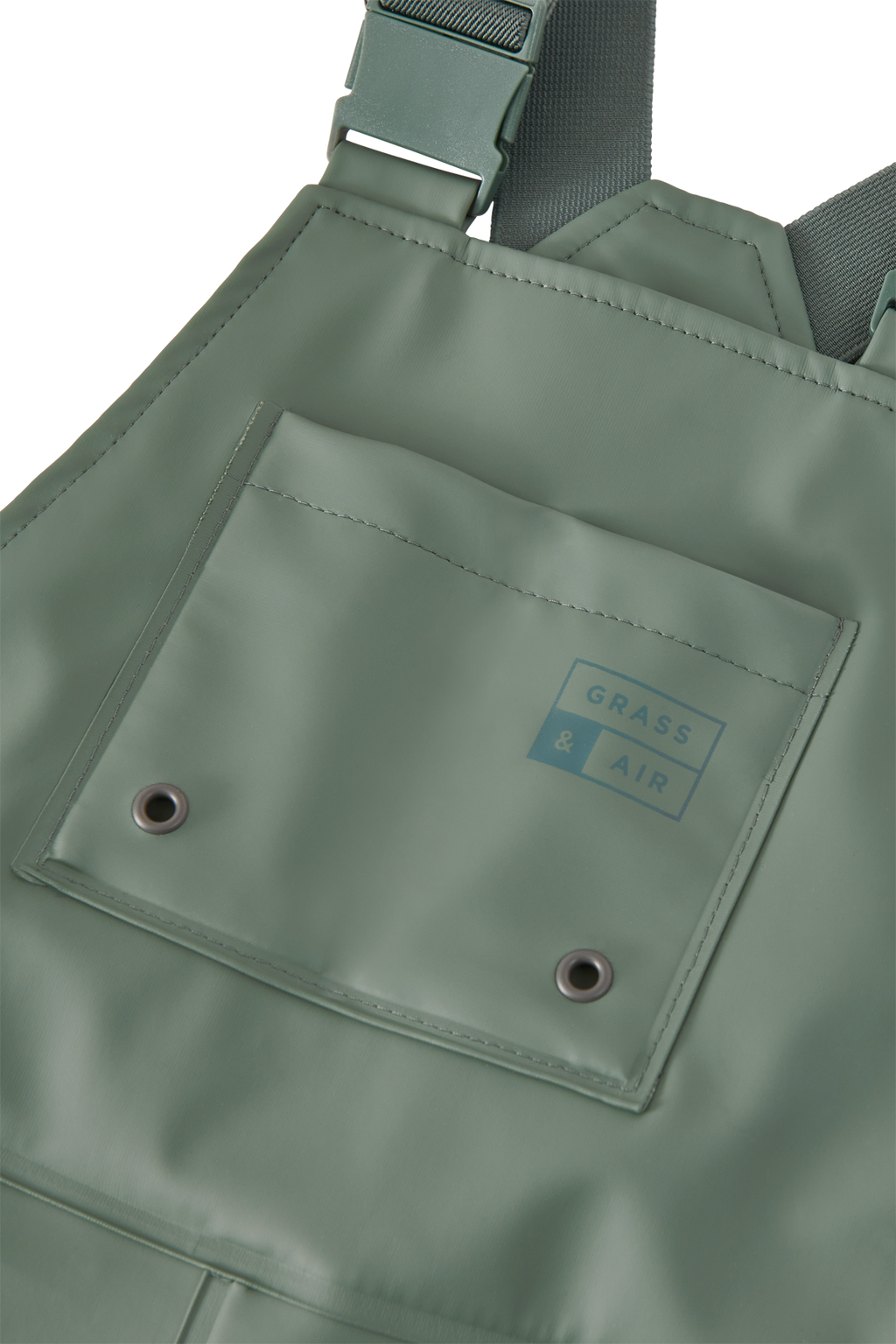 Khaki Green Waterproof Dungarees