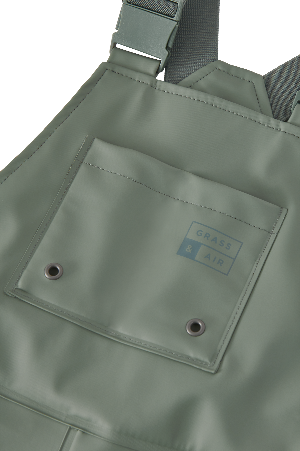 Khaki Green Waterproof Dungarees