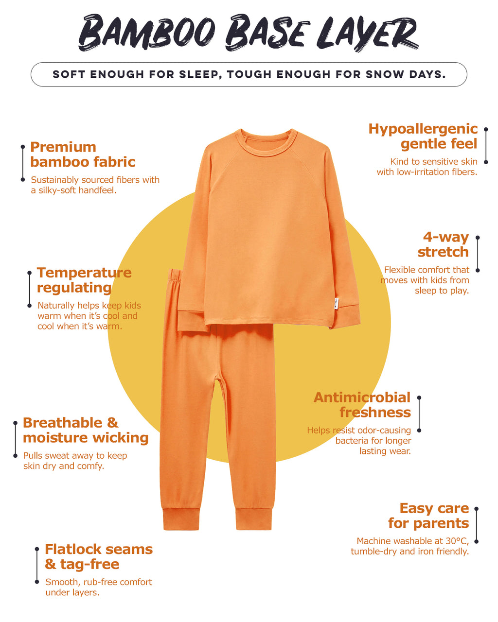 Bamboo Base Layer - Lemon Yellow